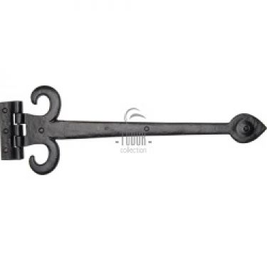 Click Here To Enlarge This Photo Of TC460 406 M&period;Marcus The Tudor Collection Fleur De Lys Hinge 16" Black Iron