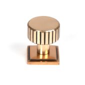 50474 From the Anvil Polished Bronze Judd Cabinet Knob - 25mm &lpar;Square&rpar;