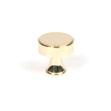 Click Here To Enlarge This Photo Of 50484 From the Anvil Polished Brass Scully Cabinet Knob - 25mm