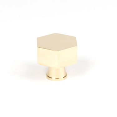 Click Here To Enlarge This Photo Of 50489 From the Anvil Polished Brass Kahlo Cabinet Knob - 38mm