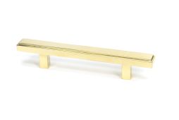 50492 From the Anvil Polished Brass Scully Pull Handle - Small 96mm c&sol;c