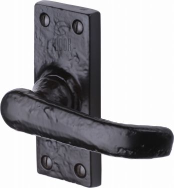 Click Here To Enlarge This Photo Of TC513 M&period;Marcus The Tudor Collection Door Handle Lever Latch Windsor Design Black Iron