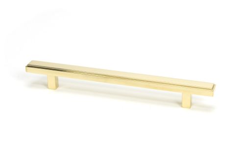 Click Here To Enlarge This Photo Of 50493 From the Anvil Polished Brass Scully Pull Handle - Medium 160mm c&sol;c