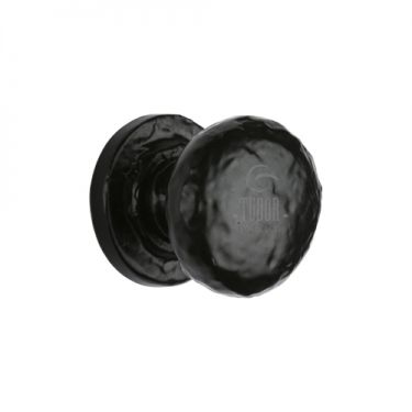 Click Here To Enlarge This Photo Of TC532 25 M&period;Marcus The Tudor Collection Cabinet Knob Rustic Round Design 25mm Black Iron