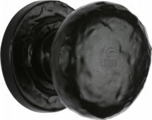 TC532 32 M&period;Marcus The Tudor Collection Cabinet Knob Rustic Round Design 32mm Black Iron