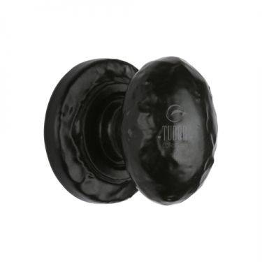 Click Here To Enlarge This Photo Of TC534 38 M&period;Marcus The Tudor Collection Cabinet Knob Rustic Oval Design 38mm Black Iron