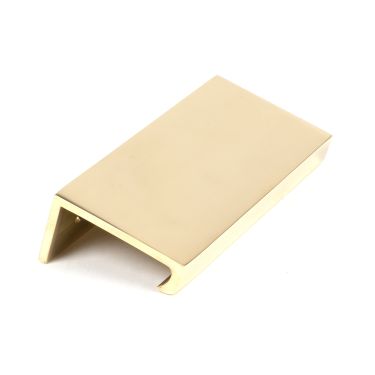 Click Here To Enlarge This Photo Of 50675 From the Anvil Polished Brass 100mm Plain Edge Pull