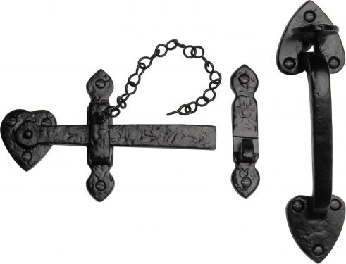 Click Here To Enlarge This Photo Of TC565 M&period;Marcus The Tudor Collection Suffolk Latch Black Iron