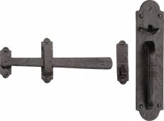 TC569 M&period;Marcus The Tudor Collection Gate Latch Black Iron