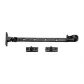 TC580 305 M&period;Marcus The Tudor Collection Casement Window Stay Shepherd'S Crook Pattern 12" Black Iron