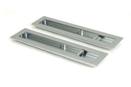 Click Here To Enlarge This Photo Of 50643 From the Anvil Satin Chrome 250mm Plain Rectangular Pull - Privacy Set