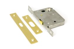 50661 From the Anvil Polished Brass 50mm Bathroom Sliding Door Lock