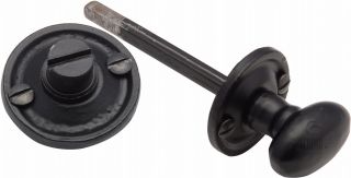TC686 M&period;Marcus The Tudor Collection Privacy Bolt Black Iron Thumbturn & Emergency Release