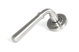 46536 From the Anvil Satin Marine SS &lpar;316&rpar; Newbury Lever on Rose Set &lpar;Plain&rpar; - Unsprung