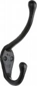 TC696 M&period;Marcus The Tudor Collection Hat & Coat Hook Black Iron