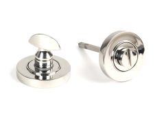 49860 From the Anvil Polished Marine SS &lpar;316&rpar; Round Thumbturn Set &lpar;Plain&rpar;