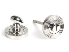 49862 From the Anvil Polished Marine SS &lpar;316&rpar; Round Thumbturn Set &lpar;Beehive&rpar;