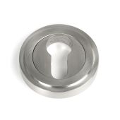 49873 From the Anvil Satin Marine SS &lpar;316&rpar; Round Euro Escutcheon &lpar;Art Deco&rpar;