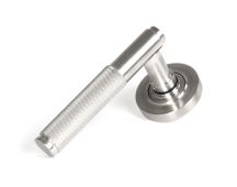 50065 From the Anvil Satin Marine SS &lpar;316&rpar; Brompton Lever on Rose Set &lpar;Plain&rpar; - Unsprung