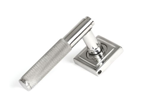 Click Here To Enlarge This Photo Of 50068 From the Anvil Satin Marine SS &lpar;316&rpar; Brompton Lever on Rose Set &lpar;Square&rpar; - Unsprung