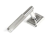 50068 From the Anvil Satin Marine SS &lpar;316&rpar; Brompton Lever on Rose Set &lpar;Square&rpar; - Unsprung