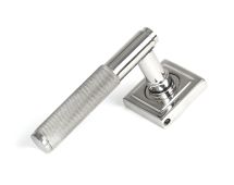 50072 From the Anvil Polished Marine SS &lpar;316&rpar; Brompton Lever on Rose Set &lpar;Square&rpar; - Unsprung