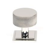 46889 From the Anvil Polished SS &lpar;304&rpar; Brompton Cabinet Knob - 32mm &lpar;Square&rpar;