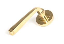 50596 From the Anvil Polished Brass Avon Round Lever on Rose Set &lpar;Plain&rpar;