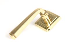 50602 From the Anvil Polished Brass Avon Round Lever on Rose Set &lpar;Square&rpar;