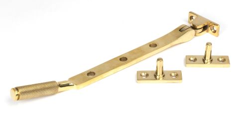Click Here To Enlarge This Photo Of 50615 From the Anvil Polished Brass 8" Brompton Stay
