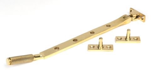 Click Here To Enlarge This Photo Of 50616 From the Anvil Polished Brass 10" Brompton Stay