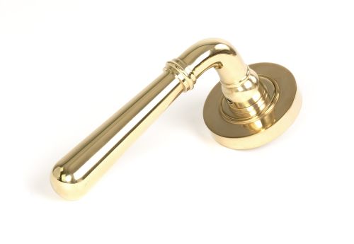 Click Here To Enlarge This Photo Of 50618 From the Anvil Polished Brass Newbury Lever on Rose Set &lpar;Plain&rpar;
