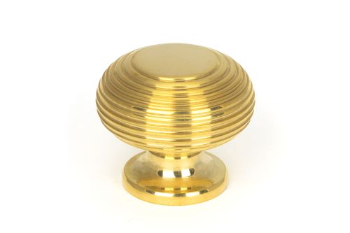 Click Here To Enlarge This Photo Of 91770 From the Anvil Polished Brass Beehive Cabinet Knob 40mm