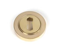 50746 From the Anvil Polished Brass Round Escutcheon &lpar;Plain&rpar;