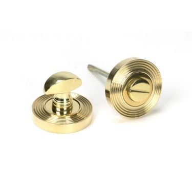 Click Here To Enlarge This Photo Of 50752 From the Anvil Polished Brass Round Thumbturn Set &lpar;Beehive&rpar;