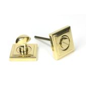 50753 From the Anvil Polished Brass Round Thumbturn Set &lpar;Square&rpar;