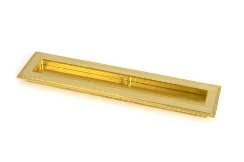 Click Here To Enlarge This Photo Of 47158 From the Anvil Polished Brass 250mm Art Deco Rectangular Pull