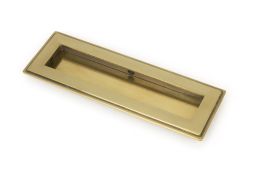 48300 From the Anvil Aged Brass 175mm Art Deco Rectangular Pull