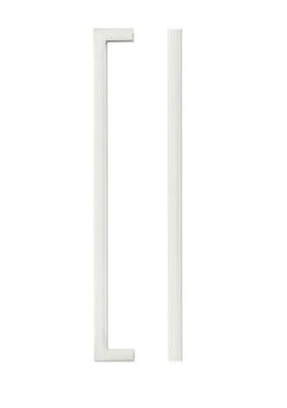 Click Here To Enlarge This Photo Of TDFPS-224-BN - Zoo Hardware Square Block Cabinet Pull Handle 224mm c&sol;c Brushed Nickel Finish