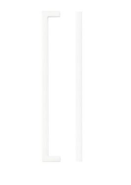 Click Here To Enlarge This Photo Of TDFPS-224-MW - Zoo Hardware Square Block Cabinet Pull Handle 224mm c&sol;c Matt White Finish