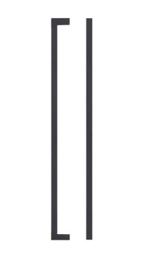 Click Here To Enlarge This Photo Of TDFPS-320-MB - Zoo Hardware Square Block Cabinet Pull Handle 320mm c&sol;c Matt Black Finish