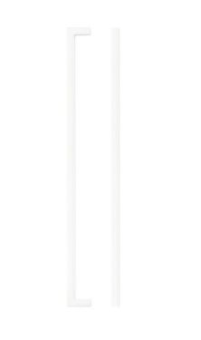 Click Here To Enlarge This Photo Of TDFPS-320-MW - Zoo Hardware Square Block Cabinet Pull Handle 320mm c&sol;c Matt White Finish