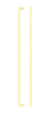 Click Here To Enlarge This Photo Of TDFPS-448-BG - Zoo Hardware Square Block Cabinet Pull Handle 448mm c&sol;c Brushed Gold Finish