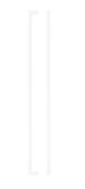 TDFPS-448-MW - Zoo Hardware Square Block Cabinet Pull Handle 448mm c&sol;c Matt White Finish