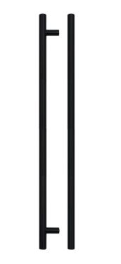 Click Here To Enlarge This Photo Of TDFPT-320-380MB - Zoo Hardware T Bar Cabinet Handle 320mm c&sol;c &lpar;380mm Overall Length&rpar; Matt Black Finish