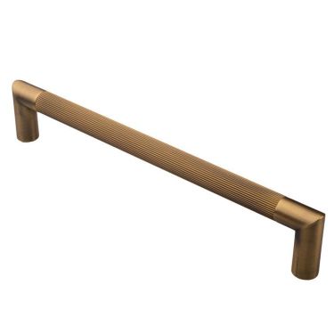 Click Here To Enlarge This Photo Of PH170BAB - Carlisle Brass Serozzetta 300mm Mitred 'Lines' Pull Handle - Antique Brass