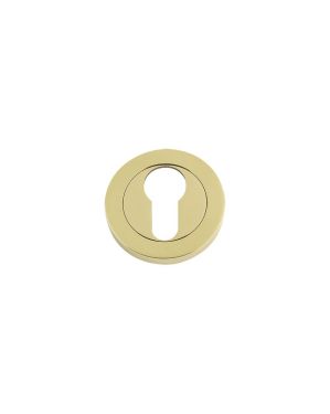 Click Here To Enlarge This Photo Of FB001PB - Zoo Hardware Fulton & Bray Euro Profile Escutcheon &lpar;50 x 8mm&rpar; Polished Brass