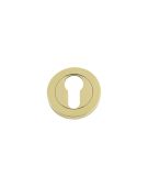 FB001PB - Zoo Hardware Fulton & Bray Euro Profile Escutcheon &lpar;50 x 8mm&rpar; Polished Brass