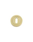 FB002PB - Zoo Hardware Fulton & Bray Standard Key Escutcheon &lpar;50 x 8mm&rpar; Polished Brass