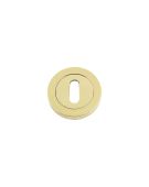 FB002PVD - Zoo Hardware Fulton & Bray Standard Key Escutcheon &lpar;50 x 8mm&rpar; PVD Brass